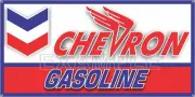 CHEVRON WING GASOLINE GAS STATION VINTAGE OLD SIGN REMAKE ALUMINUM SIZE OPTIONS