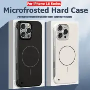 Magnetic Magsafe Hard Frameless Case For iPhone 16 Pro Max 16e 15 14 13 12 Cover
