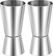 YALIYA Spirit Measures 25Ml/50Ml, Shot Measure Drinks Jigger Craft Dual Drinks Measuring Cup for Party Wine Drink Shaker