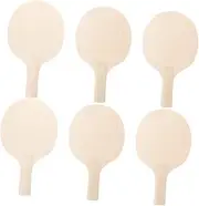 DIY Wooden Table Tennis Racket Kit Unfinished Craft Paddle DIY Paddle Blanks Unpainted for Sports Games