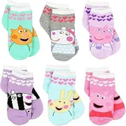 [Peppa Pig] Girls Toddler Multi Pack Socks Set