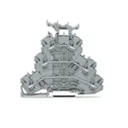 A●10pcs WAGO 2002-3231 Triple-Deck Terminal Block 5.2 mm Wide 2.5mm² Gray ​New