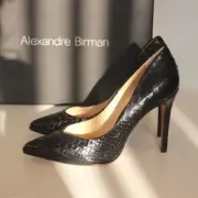 NEW Alexandre Birman fechado Salto Alto Black Heels size 7