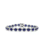 Sabrina Designs 14K 13.23 ct. tw. Diamond & Sapphire Stackable Bracelet