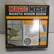 Magic Mesh Magnetic Window Screen Customize to fit up to 36"x55" Fiberglass Mesh