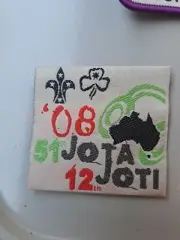 51st JOTA 12th JOTI 2008 Joint Scouts and Girl Guides Australia Badge
