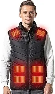 [KERALI] Heater Vest Clothes, Electric Clothes Heater, Portable Heater Pads, Jacket Heater, 3 Gears, Heating Pad for Coat and Jacket, Adjustable Temperature Warmer Tool
