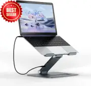 Docking Station Laptop Stand, 9-in-1 USB-C Hub, Dual 4K HDMI, PD 85W Charging