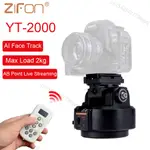 ZIFON YT-2000 AI 智能人臉跟踪電動旋轉全景雲台雲台三腳架雲台穩定器適用於智能手機攝像頭