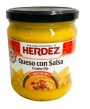 Herdez Queso Con Salsa Medium Creamy Dip 15 oz