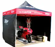 Bihr Home Track Race Tent 3x3m with 3 Removable Side Panels