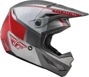 Fly Racing Kinetic Drift Motocross Helmet, grey-silver, Size 2XL for Men Grey Silver