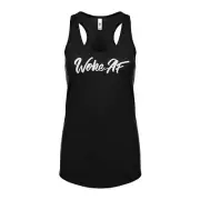 Womens Woke AF Racerback Tank Top #3479