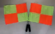 B264 MACRON Set 2 Small Flags Complete Mens Football Soccer Assistant Referee