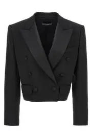 DOLCE & GABBANA 'Tuxedo' Crop Blazer