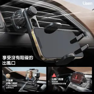 【Lisen】360度萬向汽車支架 MFI充電線組合(車架+充電線組合/for iPhone)