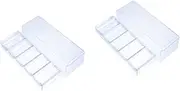 Ciieeo 2pcs Chip Coin Box Chips Storage Accessories Storage Supplies Transparent Chip Case Transparent Poker Chip Holder Household Chip Case Daily Poker Chip Tray Acrylic Portable Mahjong