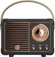 Retro Bluetooth Speaker Vintage Decor Small Wireless Bluetooth Speaker-Black