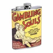 Vintage Poster Gambling With Souls D307 Flask 8oz Stainless Steel Hip Whiskey