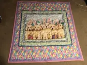 Easter Labrador Puppies with Bunny Ears Lap Crib Toddler Quilt 56 x 54 inches
