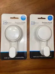 Mainstays Powerful Removable and Reusable Vacuum Suction Cup Hook X2