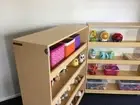 FOLDING TOY CABINET Storage Education Daycare Child Kindergarten Kids Bookcase