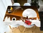 3D Antelope Socks O07 Christmas Tablecloth Table Cover Cloth Birthday Party An