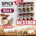 5~20 Spice Rack Wall Storage Clip Holder Plastic Kitchen Hooks Gripper Strip Jar