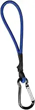 Eigell Bungee Cord with Carabiner Canopy Tent Ties Outdoor Heavy Duty Multipurpose Durable Short Bungee Cords Bungee Strap for Tarpaulin Tents, Blue
