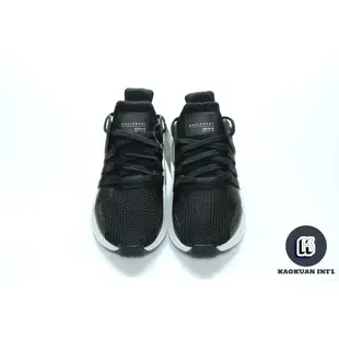 ADIDAS EQT Support ADV 黑白 灰 編織 網布 斑馬 慢跑 男鞋 BY9585【高冠國際】