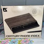 Vintage Park Sherman Century Telephone Index With Memo Pad & Pencil