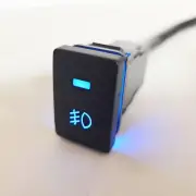 Fog Light On/Off Switch Plug Blue LED Push Button For 2012-2015 TY Toyota Tacoma (for: Toyota)
