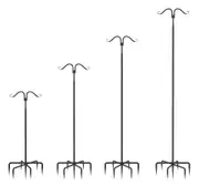 FIN 2PCS Holiday Styling String Light Pole Wedding Flower Basket Hanger Garden Hook