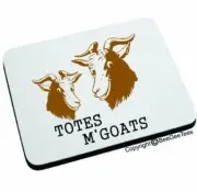Totes M'Goats Mouse Pad Funny Office Gift Computer by BeeGeeTees