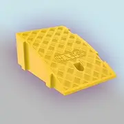 MAEEHDNKM Portable Curb Ramps, Assmble Small Driveway Ramps, Interlocking Wheelchair Threshold Ramp 3" 4" 5" 6" 7" Rise Loading Ramp Doorway Sidewalk Cars(Yellow,25x40x16 cm)