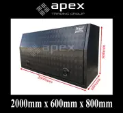 BRAND NEW 2.5MM CHECKER TOOLBOX POWDER COAT TOOL BOX-UTE TRUCK STORAGE-2068FCPBL
