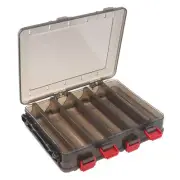 Double Side 10 Compartments Fishing Lure Box for Minnow Shrimp Baits Storage