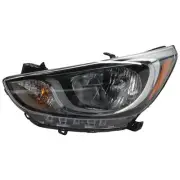 Driver Side Headlight For Hyundai Accent 2012-2014 Halogen with Bulb(s) (for: Hyundai)