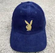 Playboy OG Lids Hat Blueberry Pie Gold Logo Corduroy Adjustable 2023 Dad Cap NWT