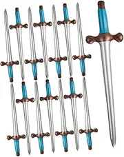 Kisangel 18PCS Inflatable Pirate Swords for Halloween Costume Party Lightweight Balloon for Performance Creative Cosplay Accessories with Vivid Patterns Long Swords