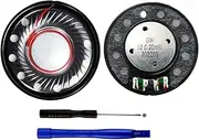 [Sam&Johnny] 40mm Headphone Speaker Driver for WH-1000XM5 Beats Studio3 Studio2 Solo2 Solo3 QC25 QC35 AC35 32ohm Bose Headphones Replacement Parts(2-Packs)