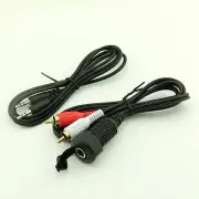Dash Mountable Aux Input Adapter 2 RCA Male to 3.5mm Female 3.5mm Male Cable 2m