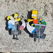 Top Quality Disc Golf Enamel Pin - Bart & Homer