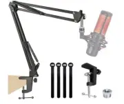QuadCast Boom Arm Mic Stand Adjustable Suspension Scissor HyperX S RGB Condenser