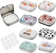 RP Remarkable Power, 16 Pack Mini Empty Watercolor Palette Tin 12 Wells with Lid for Travel Painting