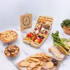 Travel Charcuterie Boards, Bamboo Cheese Board Set, Foldable Cheese Plate