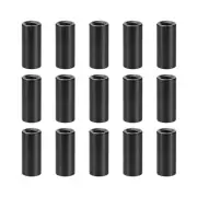 15 Pcs Standoff Spacer, Aluminum Round Straight Spacer (Black, M3, 12mm)