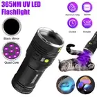 160W UV Ultra Violet LED Flashlight Blacklight 365nM Inspection Lamp Torchl