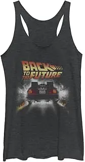 [Back To The Future] Vintage Peelout Women's Racerback Tank Top