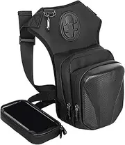 Thigh Bag,Drop Leg Bag with Removable Leg Straps - Waterproof Reflective Strip Fanny Pouch with Adjustable Strap for Tools, Keys & Camping